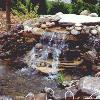The pond at the St. Agnes Peace Garden  in Chatham Ontario.
