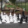Outdoor chess board at the new Port Elliot Primary School Peace Garden dedicated in 2010.